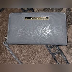Betsey Johnson Gray Textured Wristlet